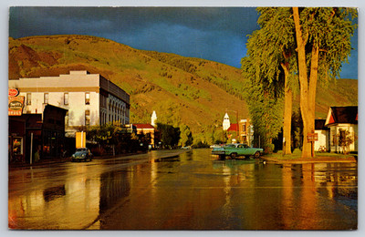 Postcard Main Street Aspen Colorado Hotel Jerome Pitkin County Courthouse