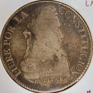Bolivia 1834 8 Soles PTS LM – Like an Old Silve 8 Reales Piece! – Problem Free!