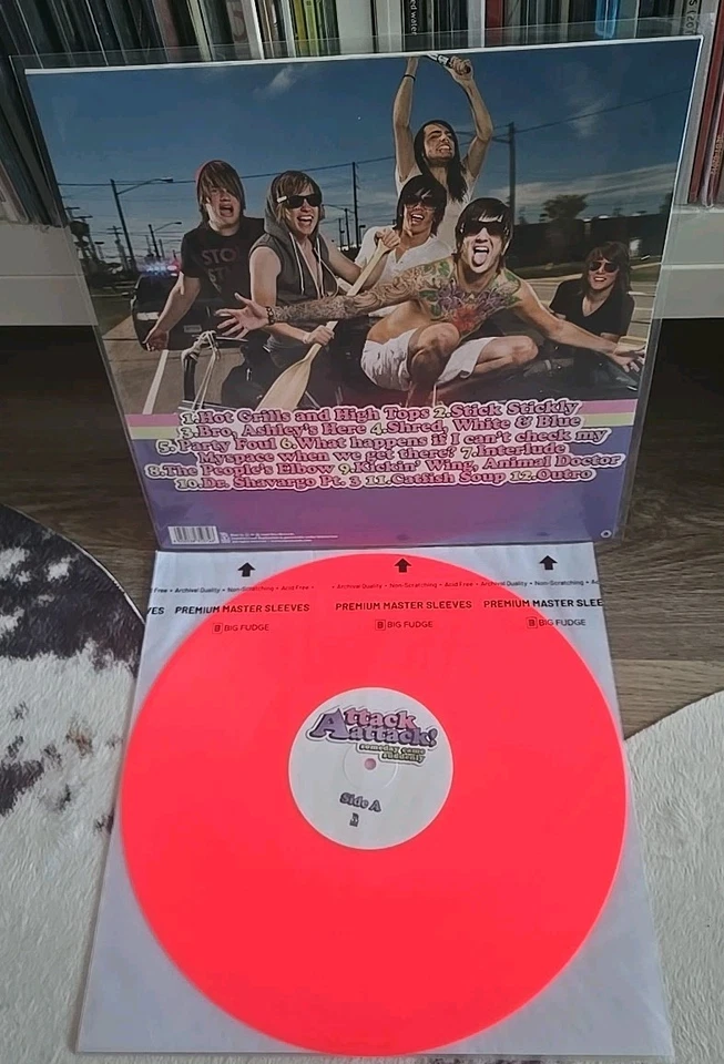 Attack Attack! Someday Came Suddenly Vinyl LP Limited Edition Color Neon Pink - Image 2 of 2
