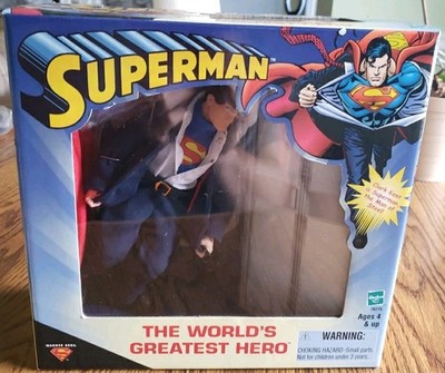Superman The World s Greatest Hero Action Figure 2000 Hasbro Clark Kent Sealed 