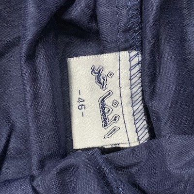 Saito Navy Blue Nylon Track Pants - Size 46