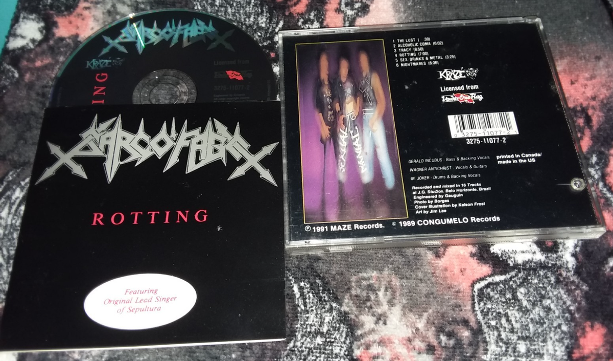 CD SARCOFAGO ROTTING 1989 ORIG Kraze/Under One Flag 3275-11077-2