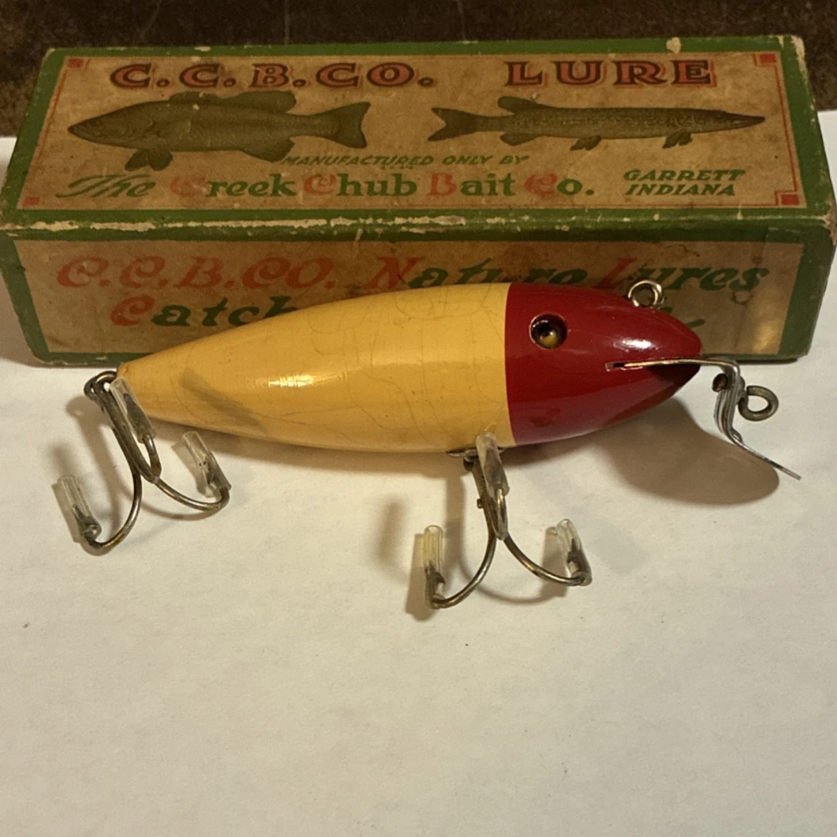 Creek Chub 3852 Beetle ホワイト c 1940 【公式通販】