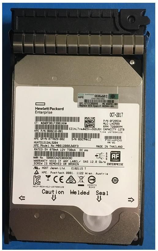 Hewlett Packard Enterprise 882399-001-RFB DRV HDD 12TB 7.2K LFF