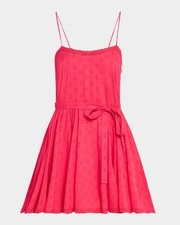 NWT Ulla Johnson Beatriz Dot Lace Trim A-Line Mini Dress Women’s Size 6 Gauzy