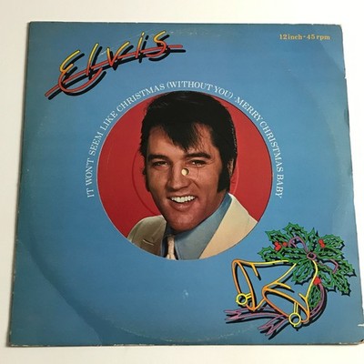 Elvis - It Won't Seem Like Christmas (Without You) 12'' Record - PC 9464 VG+