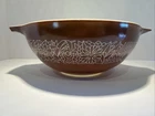 Vintage Pyrex 444 Brown Woodland Large 4 Qt. Mixing Cinderella Bowl