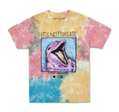 Pink Dolphin Ocean Solutions Tie Dye T-Shirt