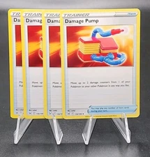 4x Damage Pump 156/196 Sword & Shield Lost Origin - Pokemon TCG - Playset - NM