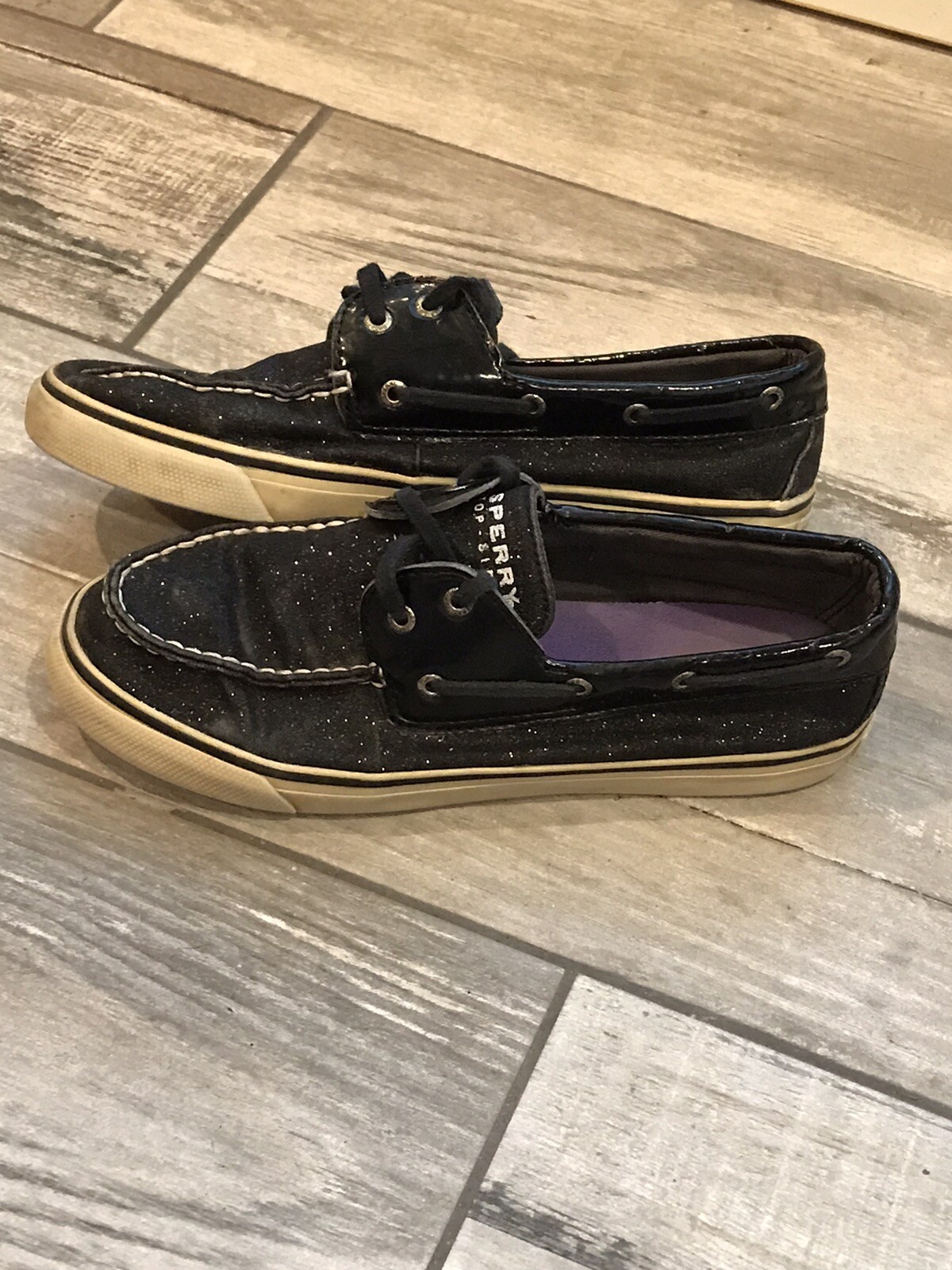 Glitter Boat Deck Shoes Womens 