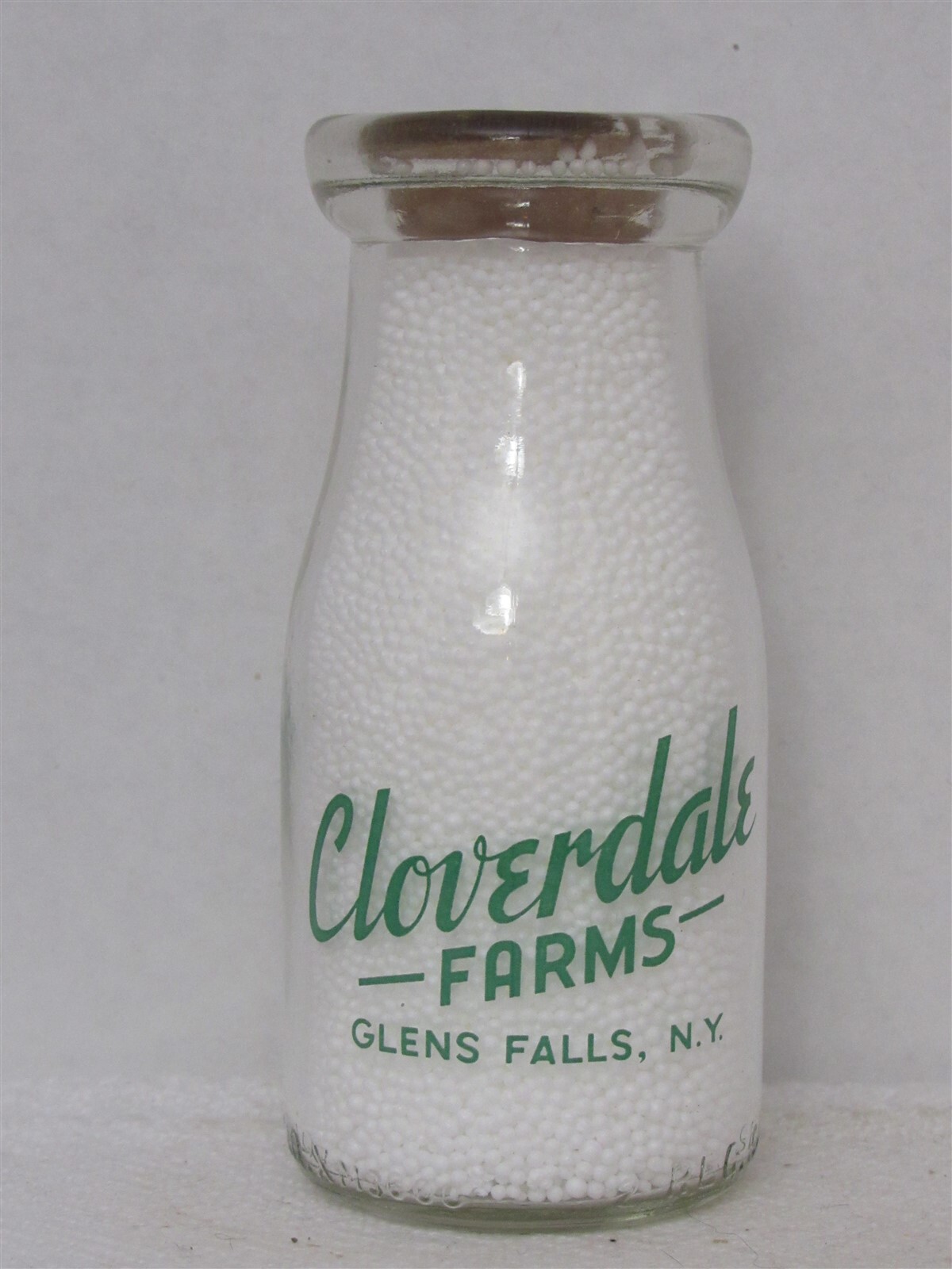 TRPHP Milk Bottle Cloverdale Farms Dairy John J Fitzgerald Farm Glens