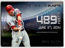 2015 Topps Update Tape Measure Blasts Mike Trout Los Angeles Angels #TMB-5