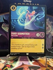 Fairy Godmother Here to Help Lorcana TCG Rise of the Floodborn Unc 40/204