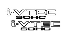 2pcs I-vtec Sohc Vinyl Decal Sticker Fits Honda Acura Si Type R Rs Civic Accord