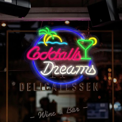 Cocktails & Dreams Cocktails Beer LED Neon Light Sign for Bar Pub Club Nightclub - Picture 38 of 41