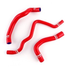 Red Silicone Radiator Hose Kit For 2006 2007 2008 Audi A4 B7 2.0l Turbo Sedan