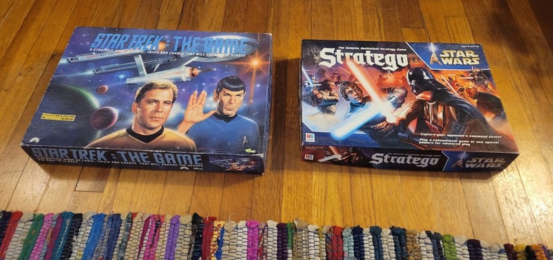 STAR WARS & STAR TREK board Game Lot Vintage by PARKER BROS 1995