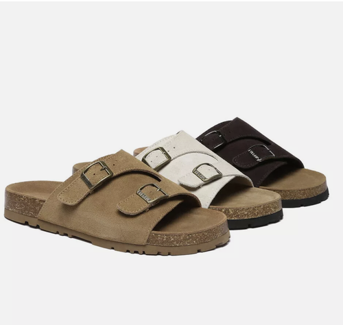 EVERAU® Adjustable Double Strap Slip-on Summer Slides Alexis