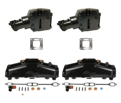 FASWORX Exhaust Manifold & Riser Set For MerCruiser 5.0L 5.7L V8 1983-2001