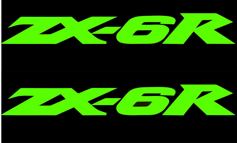 Kawasaki ZX6R Motorcycle Stickers decals In Vinyl, Various Colours