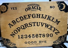RARE! UNIQUE! Original 1940s Oversized Wooden Ouija Board William Fuld 22" x 15"