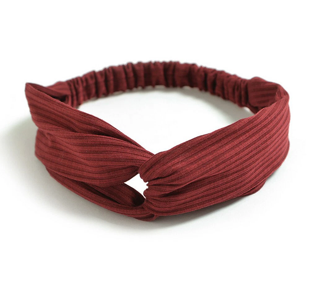 Fascia Capelli Rossa Con Fiocco A Doppio Strato - Elegante, Annodata