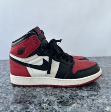 Nike Air Jordan 1 Retro High OG BG 'Bred Toe' 575441-610 Youth Size 7Y