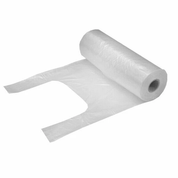 MARKENLOS Extra Stark Tragetaschen 22/11x45cm - Hemdchentragetaschen Tüten Weiß - STRONG