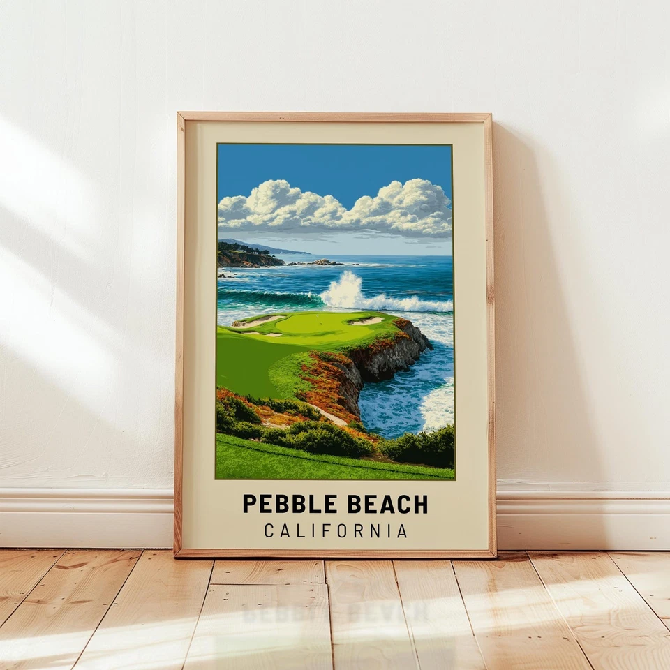 Limited Edition Golf Wall Art Print, Augusta Pebble Beach St Andrews Decor - Image 4 of 4