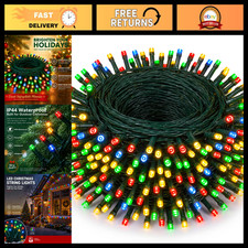 196FT 600 LED Christmas String Lights Outdoor, Waterproof, 8 Modes Timer, Multi-