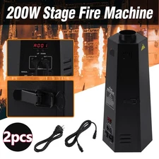 2x 200W Fire Thrower Flame Machine Projector Stage Effect Disco Concert Show