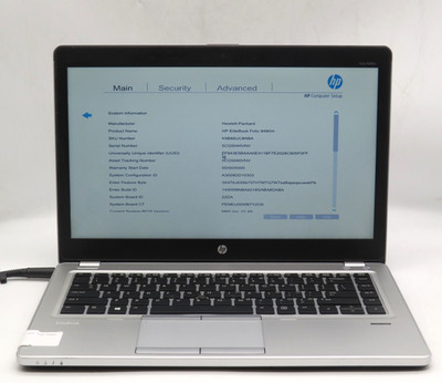 HP EliteBook Folio 9480m/i5-4310U @2.00GHz/8GB RAM/No Storage/No OS