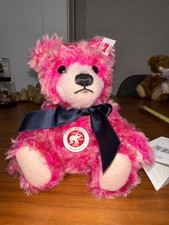 Steiff Pink Teddy Bear Summer 2015 Mohair Limited Edition 9 inches Ref. 432
