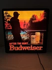 "After The Hunt” Rare Vintage BUDWEISER BEER Lighted Bar Sign Duck Hunting READ