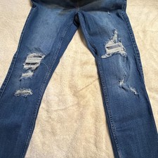 Old Navy Jeans Womens 4 Blue Extra High Rise Rockstar Super Skinny Secret Smooth
