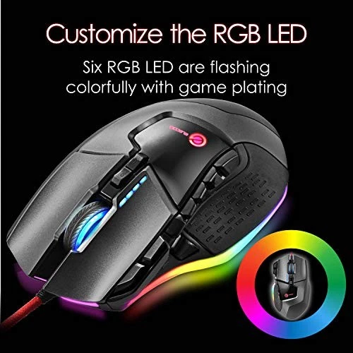 Elecom Gaming Mouse 13Button Programmable RGB Compatible Hardware Macro Equipped - Image 3 of 4