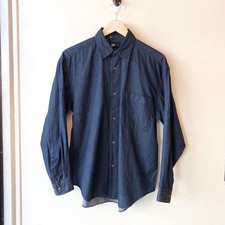 USED ISSEY MIYAKE DENIM SHIRT IN INDIGO FROM THE 1990S, RARE GOOD