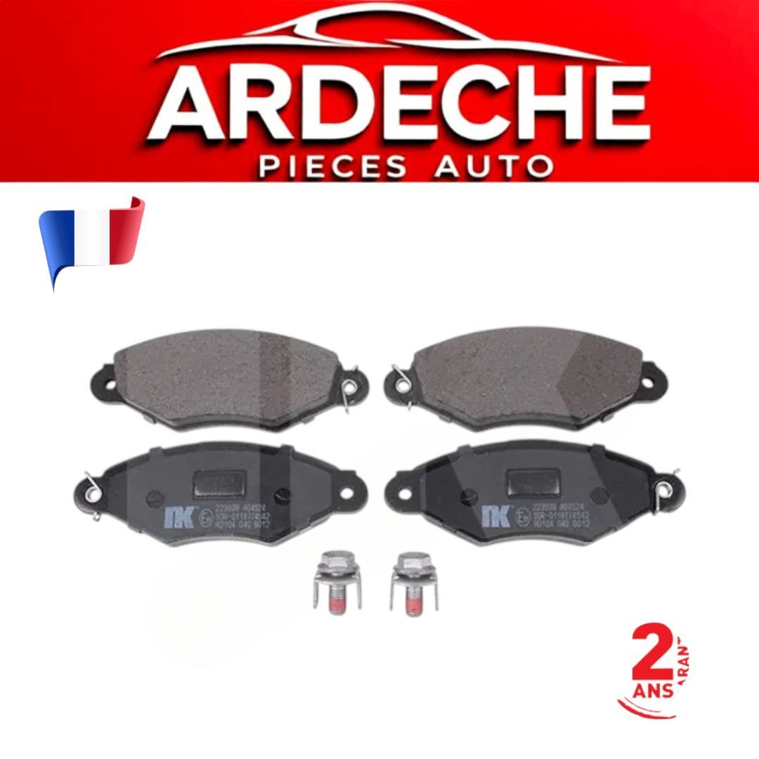 Plaquette de frein avant Peugeot 306 essence et diesel garniture anti-bruit