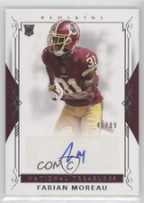 2017 Panini National Treasures Rookie Signatures 40/99 Fabian Moreau Auto 08jk