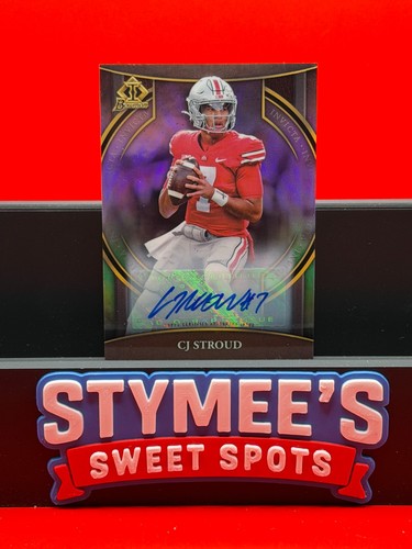 CJ Stroud [Autograph] #BI-2 2022 Bowman Chrome University Invicta card
