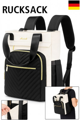 LOVEVOOK Laptop Rucksack Damen Elegant 15.6 Zoll 2 in 1 Handtasche Wasserdicht S