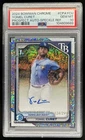 2024 Bowman Chrome Yoniel Curet Auto Speckle Refractor 1st #/299 Rays PSA 10