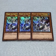 Yugioh Mobius the Frost Monarch SBC2 1st Ed Secret Rare 3 Card Set Light Played