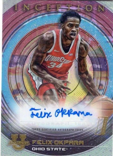 2022-23 Bowman Inception University Autographs Felix Okpara