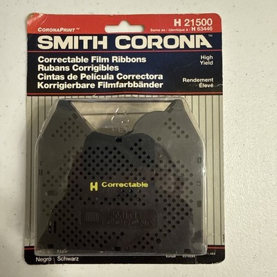 Smith Corona Correctable Film Ribbon Electronic Typewriter H21500 Black 2 Pk B68