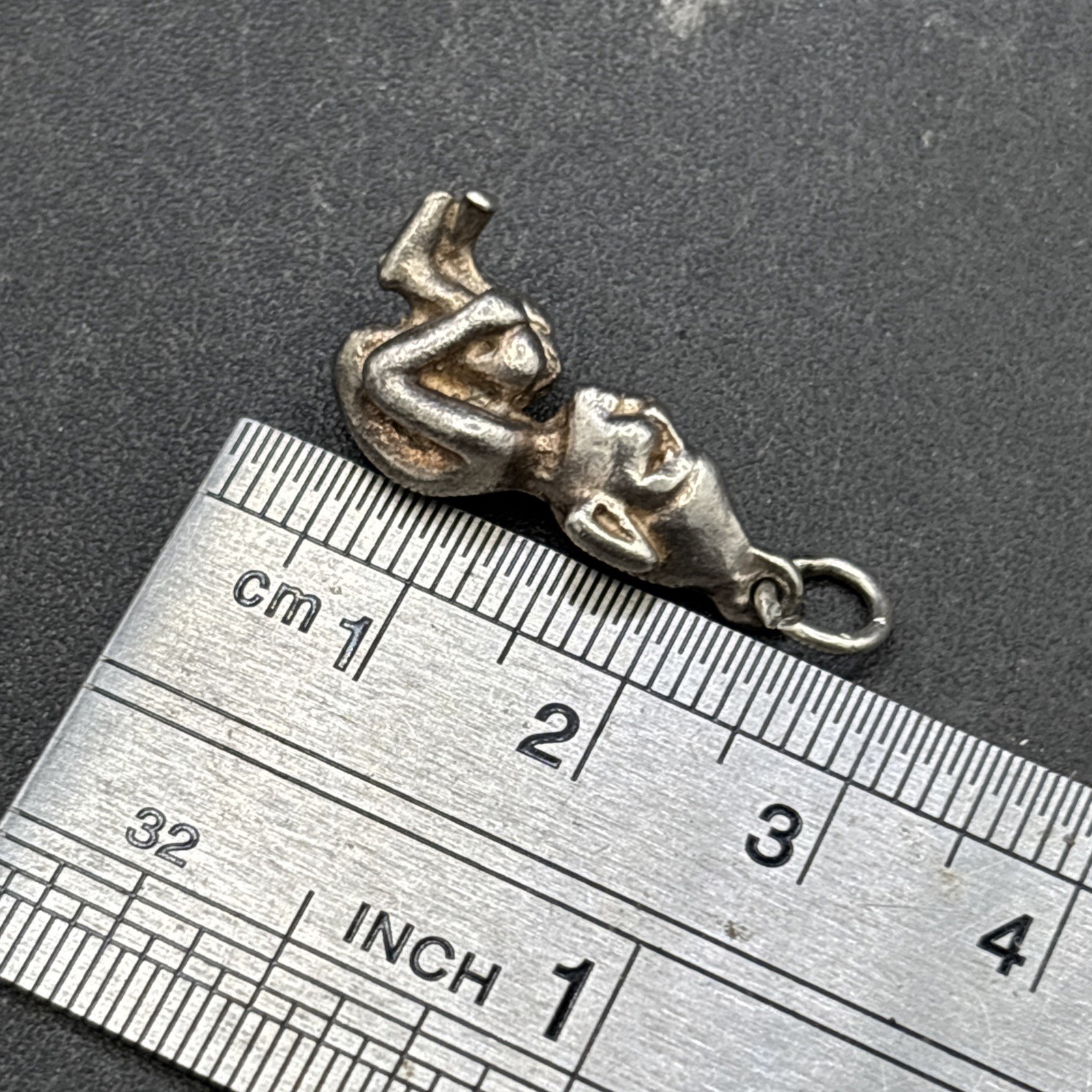 PIXIE IMP Antique Silver Bracelet Charm Collectab… - image 5