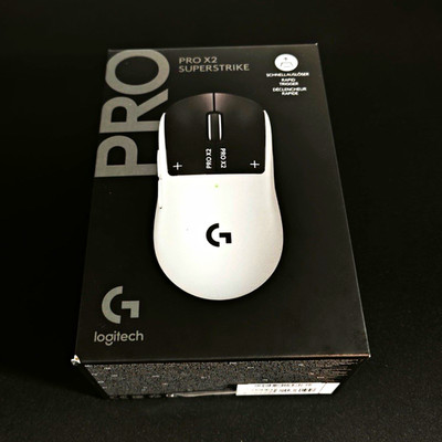 Logitech G PRO X2 SUPERSTRIKE Wireless Gaming-Maus USB Weiß/Schwarz