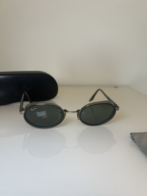Ray Ban Sidestreet Combo Oval Steel Gray W2813 G15 B&L USA Bausch & Lomb Vintage