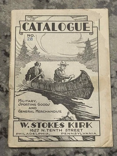 WW1 WWI 1918 US Army / Navy W. Stokes Kirk Military Equipment Catalog No 28 Book