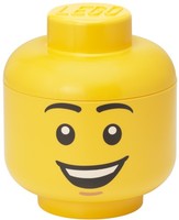 Lego Mini-Aufbewahrungskopf Storage Head Boy, 360 Ml, Gelb